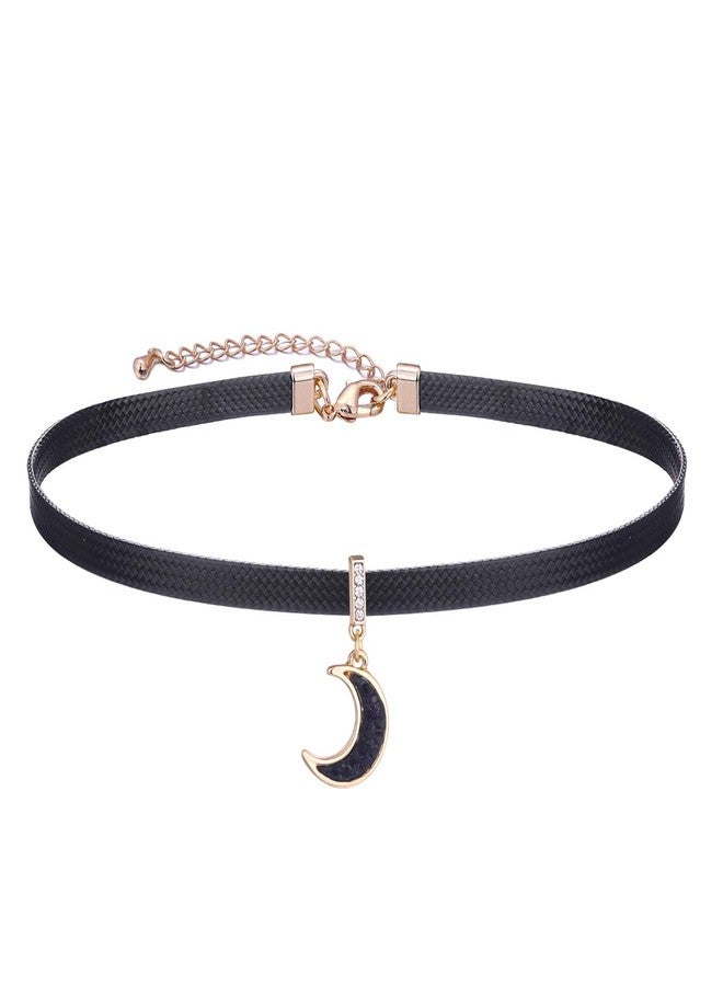 Yonhon Black Moon Choker Necklace for Women - Image 1